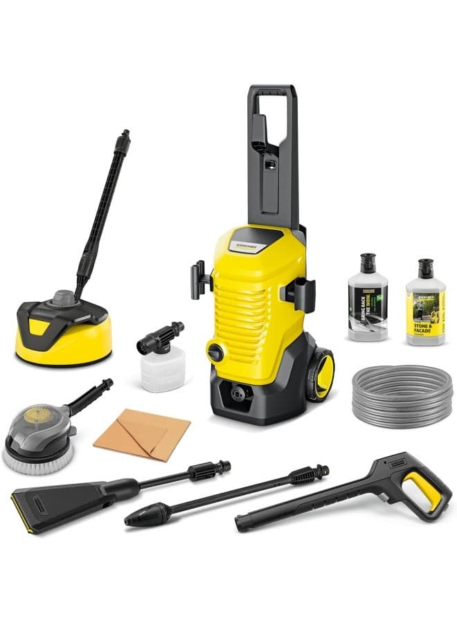 high-pressure washer K 5 WCM Flex eco!Booster Car & Home, pressure: max. 145 bar, flow rate: 500 l/h, coverage: 40 m²/h, weight: 12.5 kg, high-pressure hose, eco!Booster, Car & Home Kit