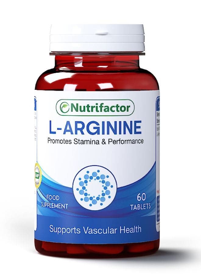 L Arginine 1000mg Booster For Men - Essential Amino Acid For Strength And Stamina 60 Tablets