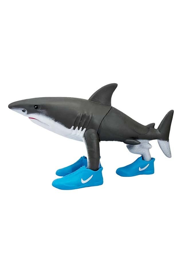 Tralallero Tralala Brainrot Toy Figure 4 Inch – Funny Shark Character With Sneakers Design, Quirky Collectible Desk Toy, Shelf Display, And Novelty Gift
