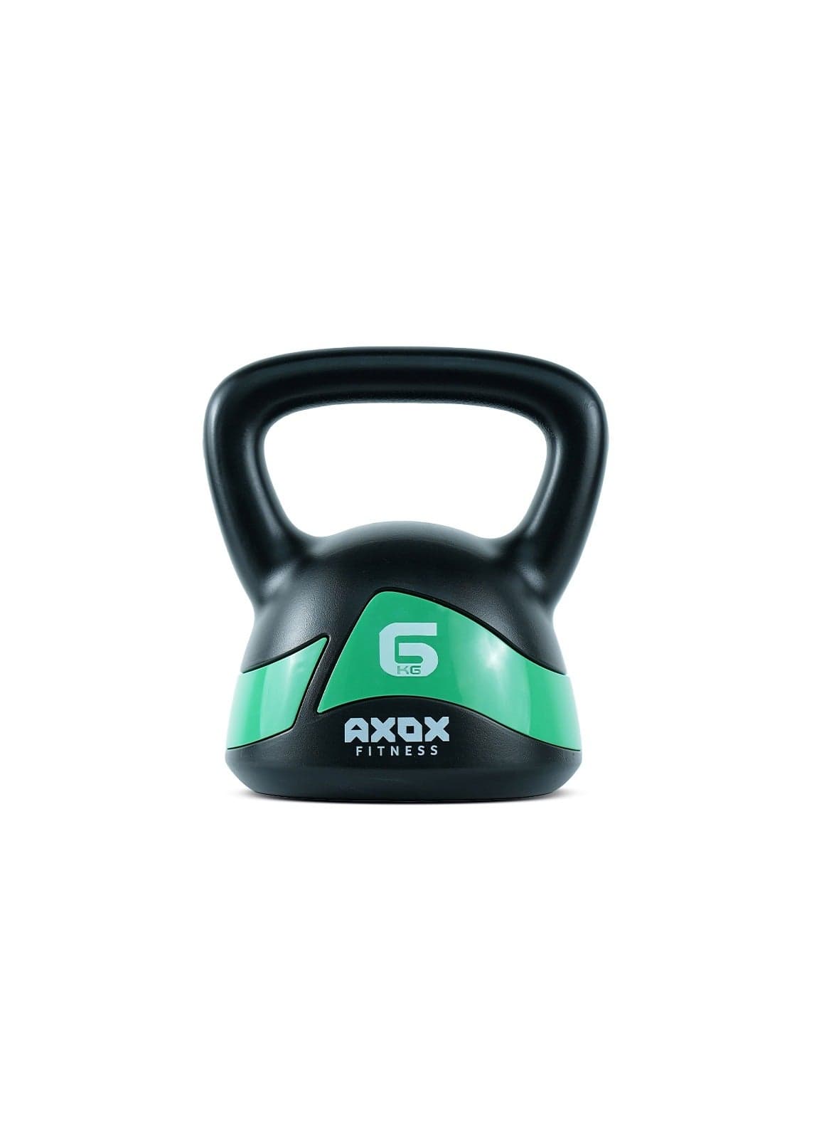 Axox Fitness Kettlebell 6kg-Vinyl Coated, Durable, Flat Base, Wide Grip for Strength, Cardio & Home Workouts