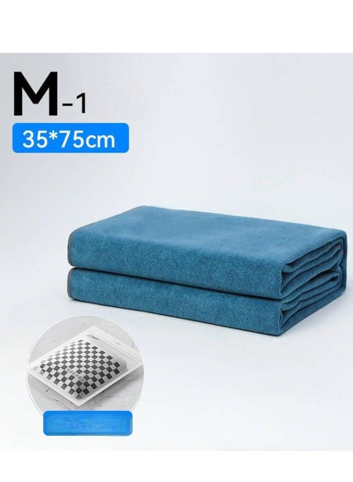 1 piece individually packed thick absorbent coral fleece microfiber terry cloth for car cleaning and kitchen cleaning, double-sided extra thick plush microfiber, super absorbent, 30X75 cm