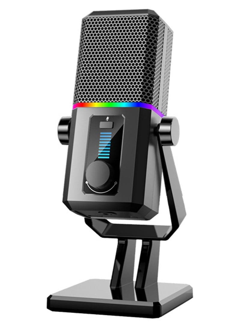 Professional USB Microphone Kit Plug & Play,Live K-Song Recording,easy to use and has clear sound quality, Suitable For Computers, Recording, Podcasts, Games