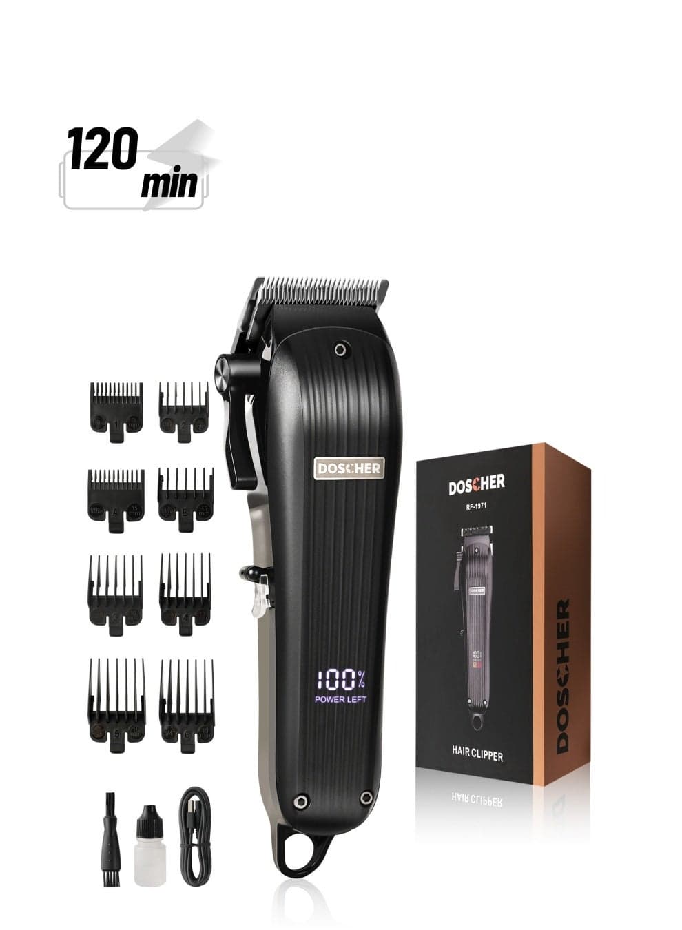 RF-1971 Professional Hair Clipper – Powerful, Versatile, and User-Friendly for Salon-Quality Results at Home