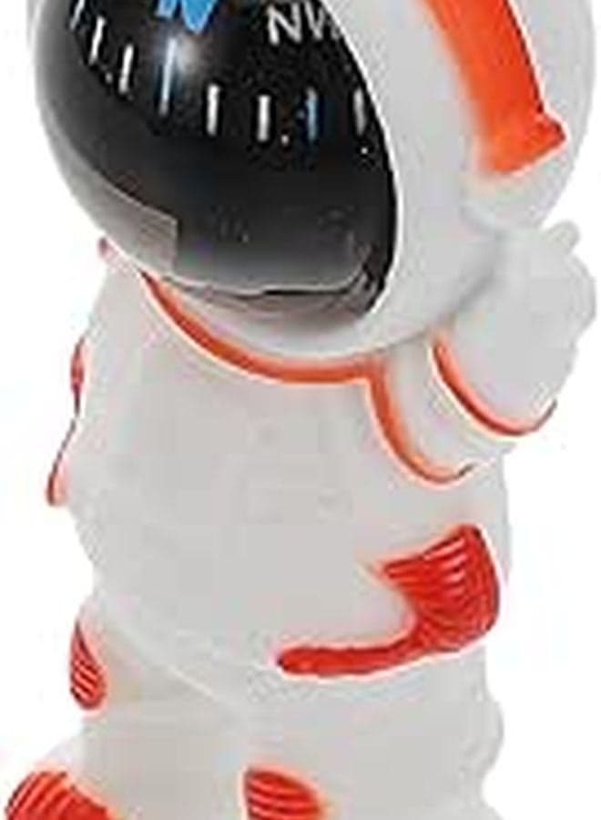 Mini Astronaut Car Dashboard Compass Orange High Precision Navigation Tool