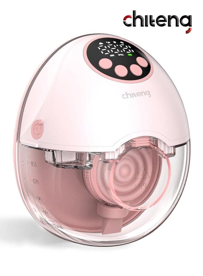 Electric Breast Pump, Wearable Breast Pumps with 4 Modes 12 Levels, Hands Free Breastfeeding Pumps, Wireless Hospital Grade Quiet Anti-Leaking with Voice Broadcast, Breast Pump Low Noise with Smart LED Display, 1 Piece
