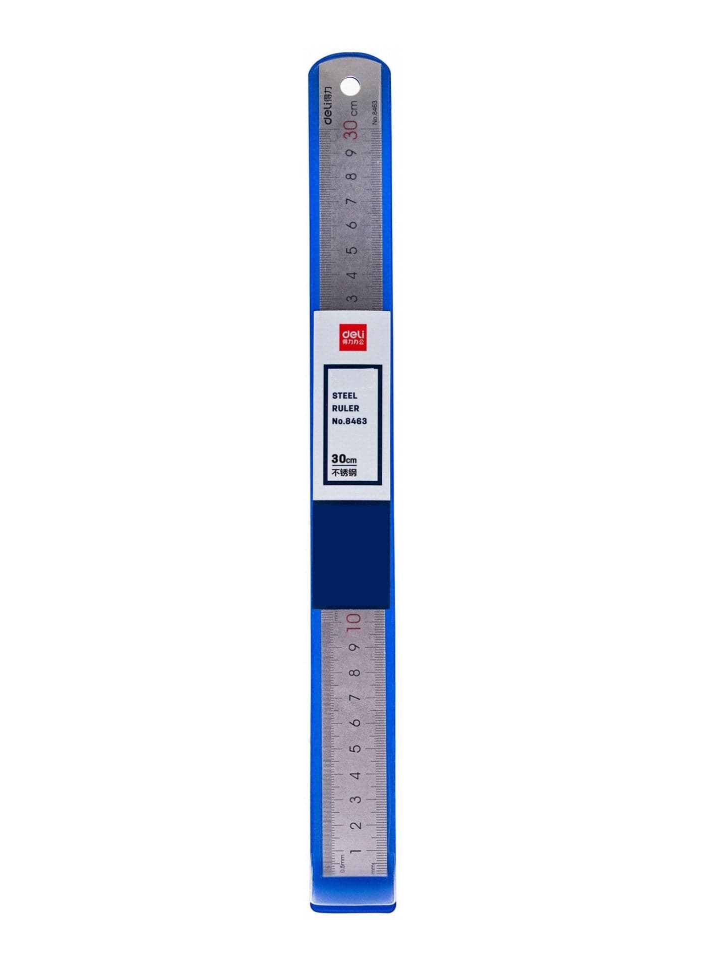 1-Piece Steel Ruler 30cm Length With Dual Readings