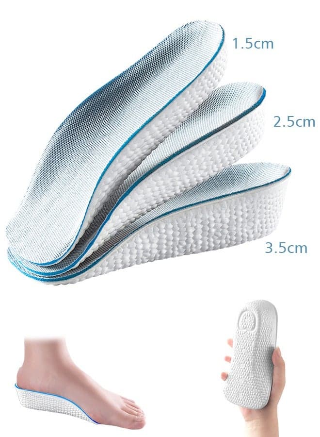 Height Increased Insole 3 Size Arch Support Breathable Shoe Insoles Heel Lift Pad for Men and Women