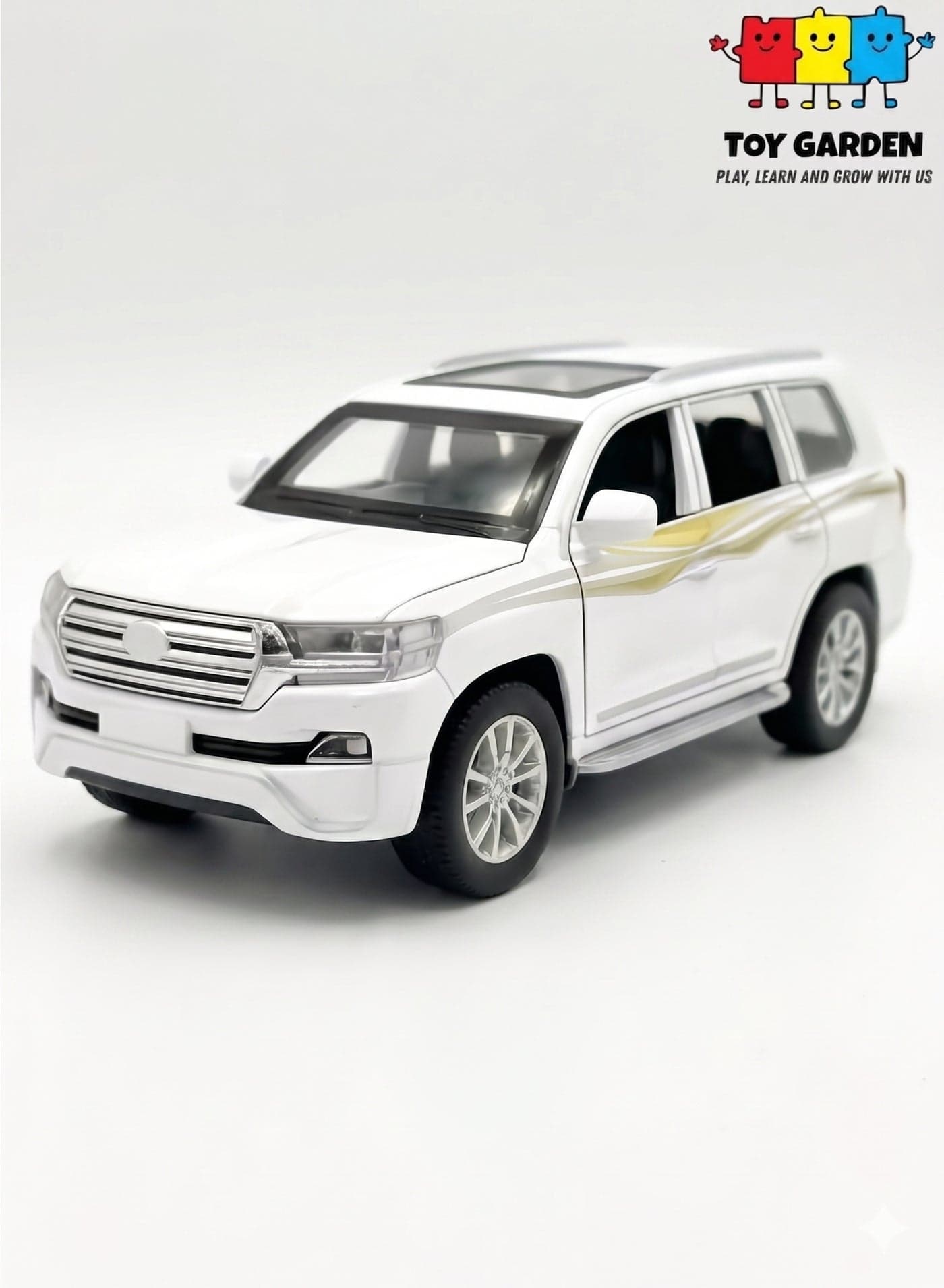 1/32 Diecast Off-Road SUV Model Alloy Toy Car with Sound and Light Features Pull-Back Action Rugged Vehicle for Boys and Collectors High Quality Miniature Car Gift