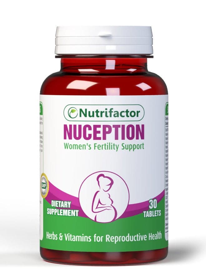 Nuception Fertility & Prenatal Vitamins for Women Reproductive Health | Conception Supplements with Myo-Inositol & Folic Acid to Treat Infertility & PCOS for Hormonal Balance & Ovulation (30 Tablets)