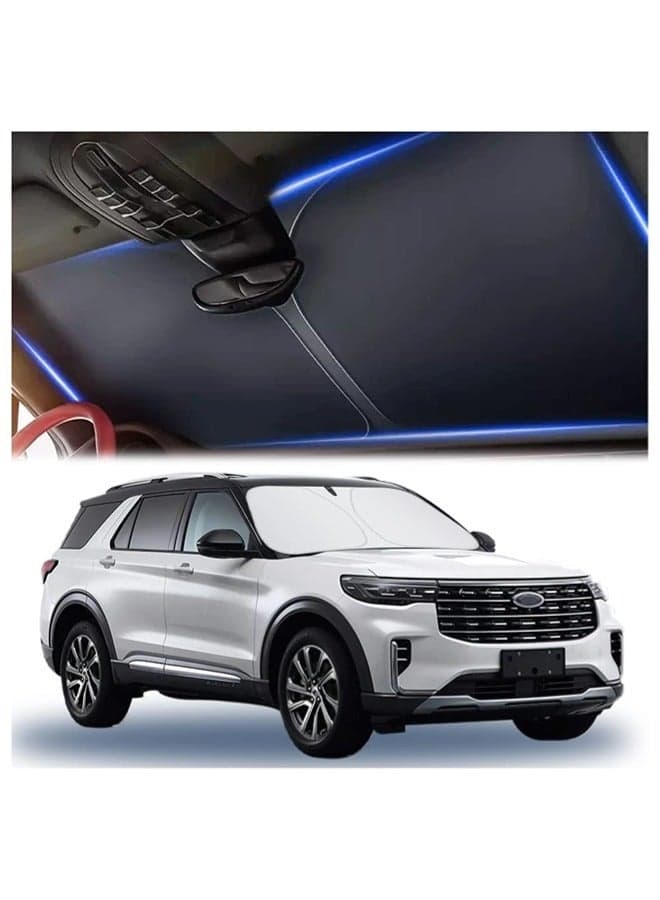 240T Thickened Automotive Glass Sunshade and Comes with Storage Bag,Keep Car Interior Cool,Universal Windshield Sun Shade Fit for Cars,Trucks,SUVs