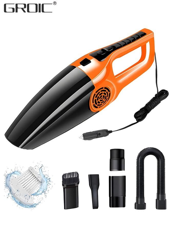 Portable Car Vacuum Cleaner,120W 4500pa High Power Wired Car Vacuum Cleaner,Auto Accessories Cleaning Tool Kit,Car Interior Detailing