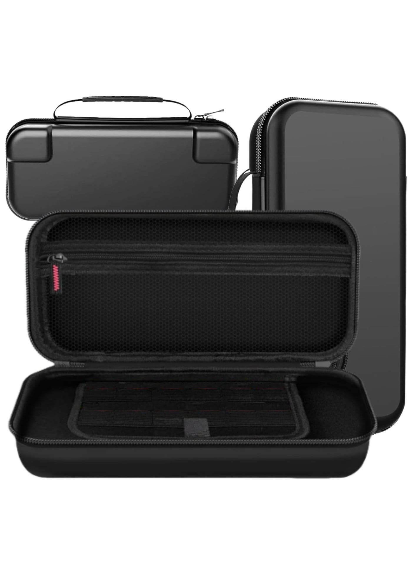 GAMES Switch 2 Large Capacity Carrying Case for Nintendo Switch 2 (2025), Portable PU Hard Travel Case with Pockets for Accessories and Game Cards, Slim Protective Bag for Switch 2 Holds 10