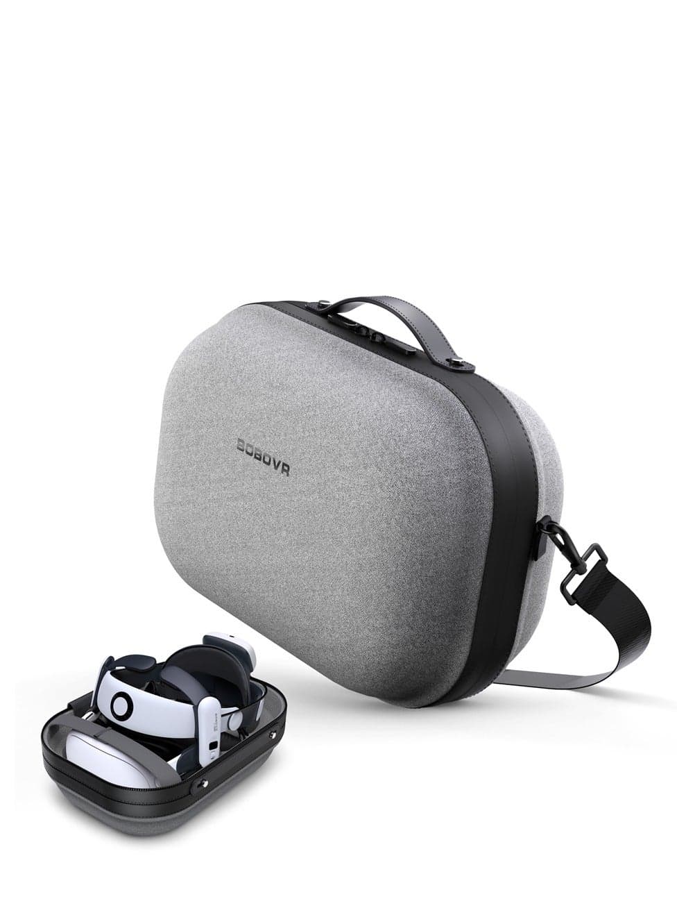 BOBOVR C3 Carrying Case Designed for Meta Quest 3/3s and BOBOVR S3PRO Head Strap Sling Case for Extended Travel VR Accessories