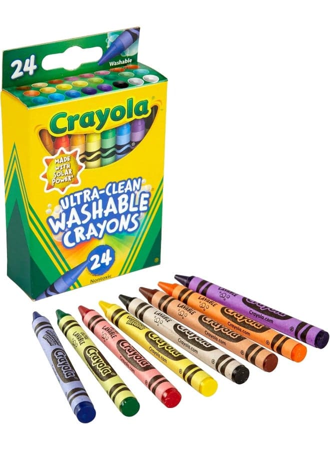24 count Washable Ultra Clean Crayons