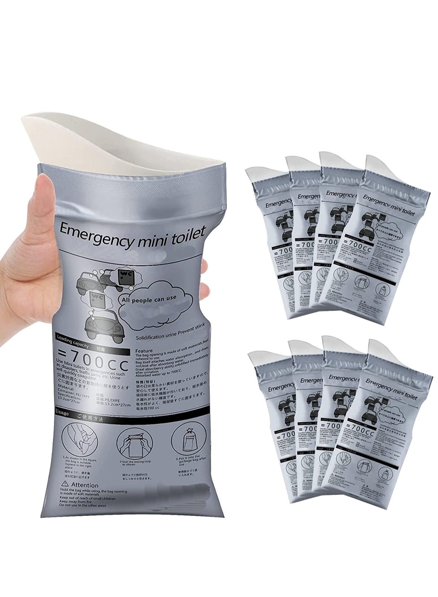 Portable Portable Toilet Urinal Bag Travel Vomit Bag