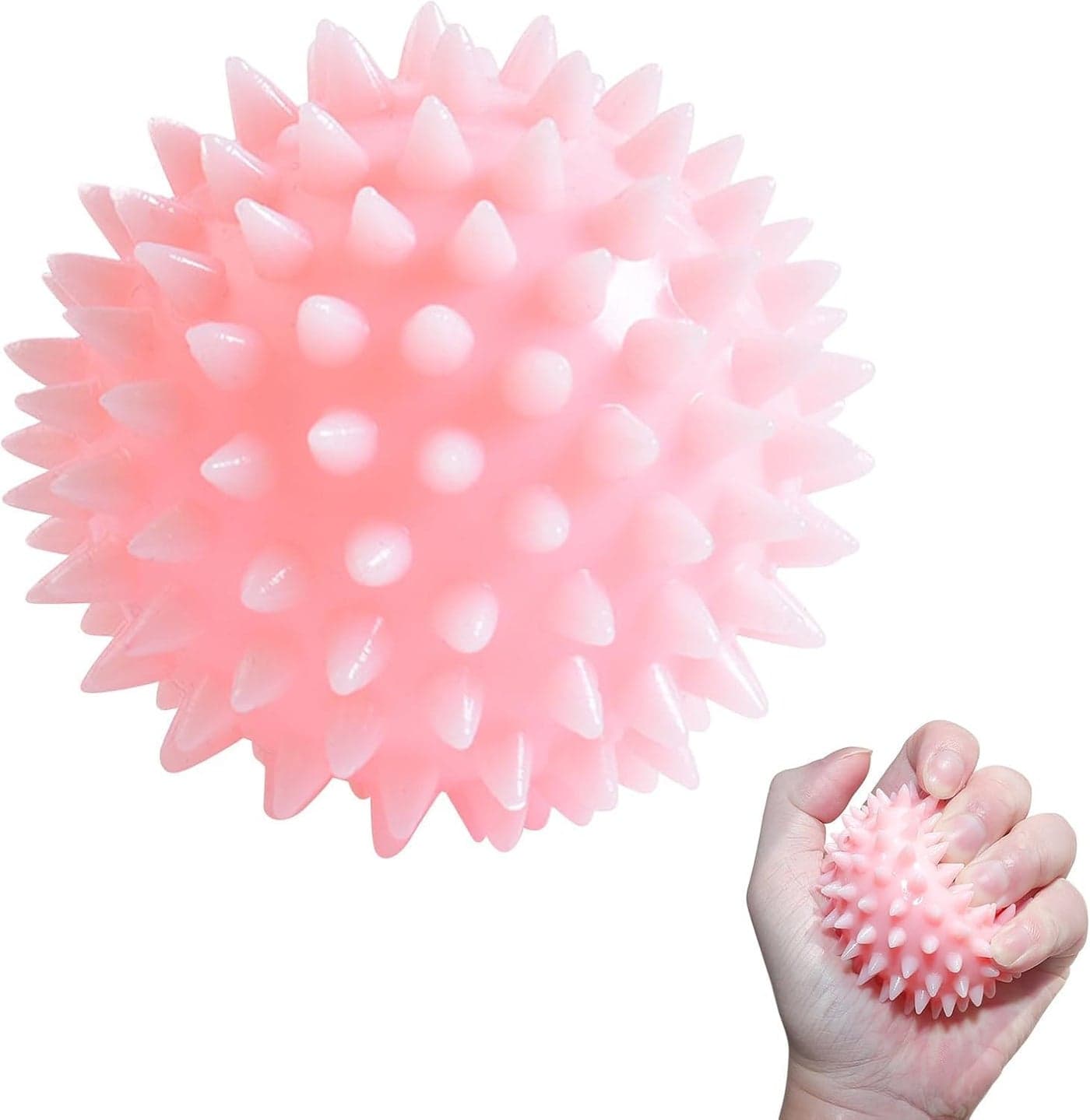 Massage Ball with Soft Spike, Gentle Muscle Recovery Tool for Neck, Back and Feet, Myofascial Release for Office Workers and Seniors