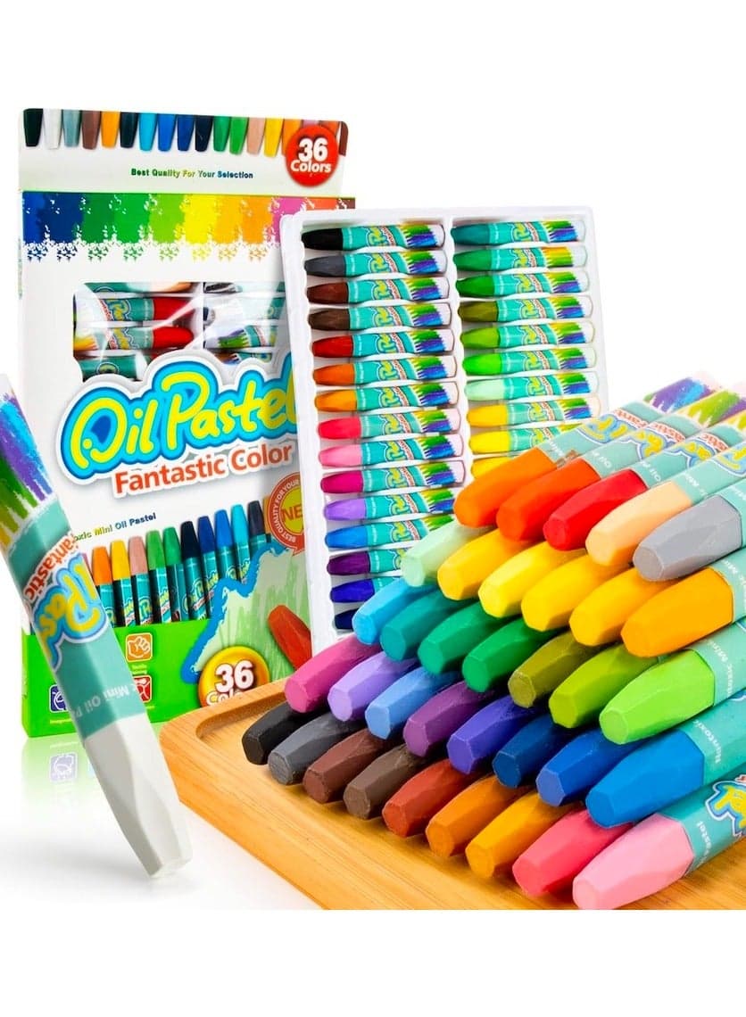 36 Vivid Colors Oil Pastel, Non Toxic Oil Pastels for Kids, School Supplies, Kids Indoor Activities At Home, Students Painting Drawing Oil Paint Drawing Sticks