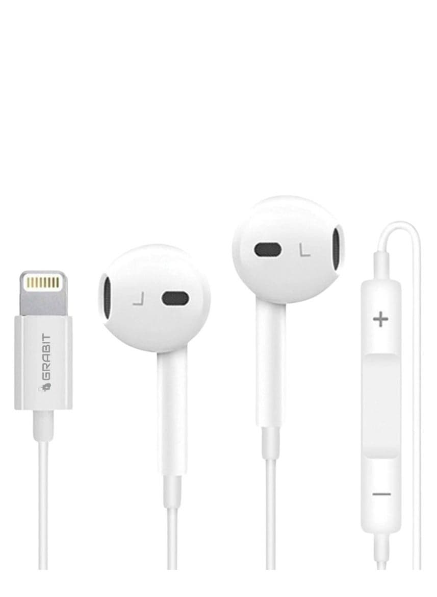 GRABIT Lightning Stereo Earphones – Clear Sound, Deep Bass, All-Day Comfort