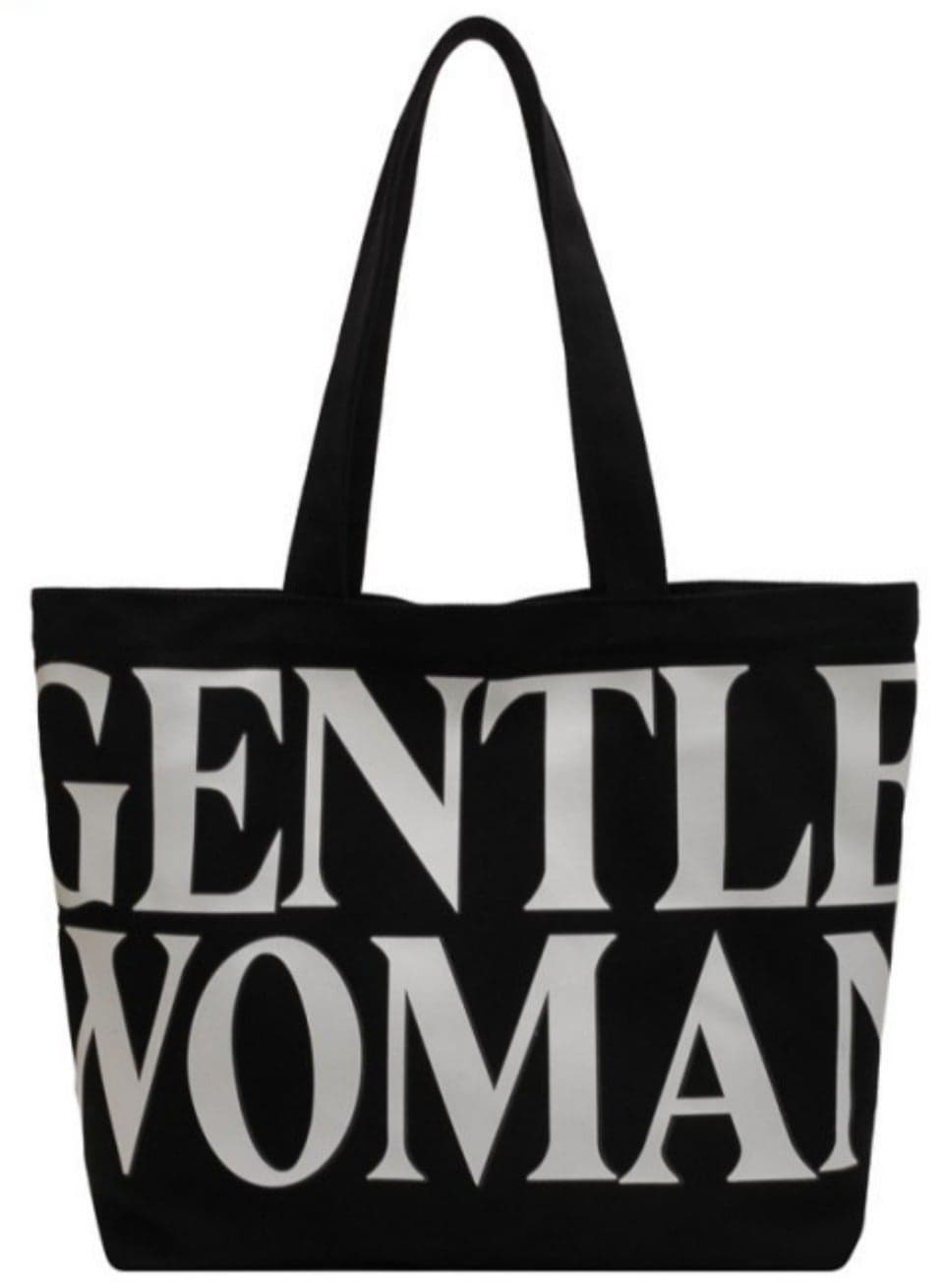Ladies Large Capacity Canvas Shoulder Bag Travel Simple New Handbag Casual Travel Alphabet Tote Bag,Canvas Tote Bag for Women Vintage Handbag Shoulder Bag for Travel Grocery Shopping Work