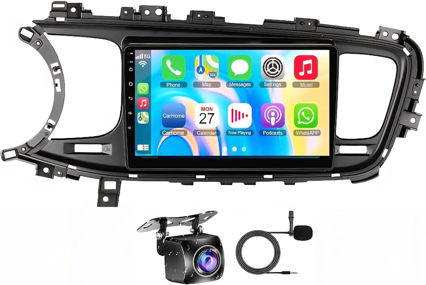 Fit KIA Optima Car Stereo Optima K5 Android Screen K5 2013-2015 With Apple Carplay Android Auto Wireless WiFi DSP FM&AM BT AHD Camera Included Fast Interface (2+32GB Carplay 4CORE)