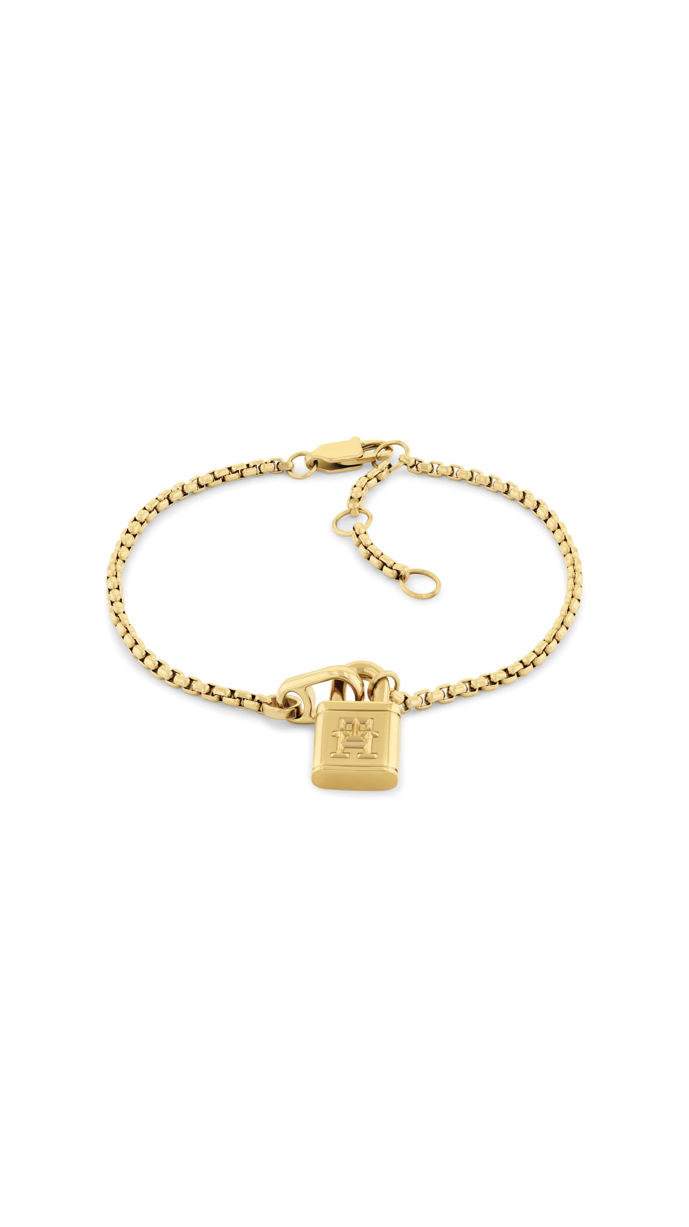 Bracelet with a Lock Charm