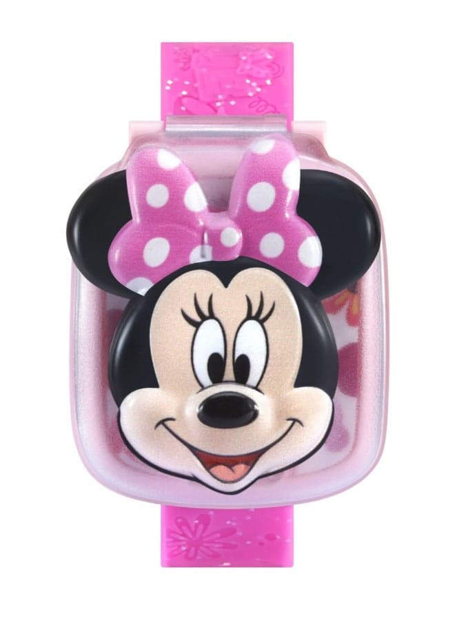 Disney Junior Minnie Minnie Mouse Pink | Learning Watch Small | wristwatch for kids features eight digital clock faces, time tools, and four games | ideal 3 to 6 years +