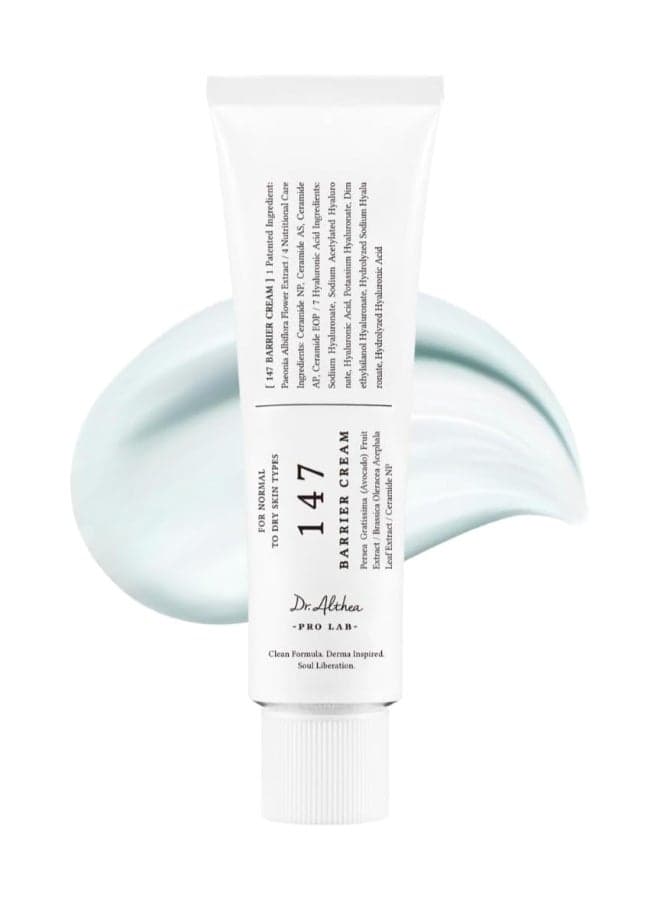 147 Barrier Cream | Daily Skin Barrier Repair Care | Deep Hydrating with Hyaluronic Acid & Ceramides | Korean Vegan Skincare for All Skin Types