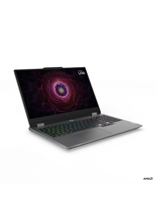 LOQ 15ARP9 Gaming Laptop, 15.6" FHD 144Hz Display, AMD Ryzen 5 7235HS, 16GB DDR5 RAM, 512GB PCIe 4.0 SSD, NVIDIA GeForce RTX 4050 6GB, White Backlit Keyboard, Windows 11 Home English Luna Grey