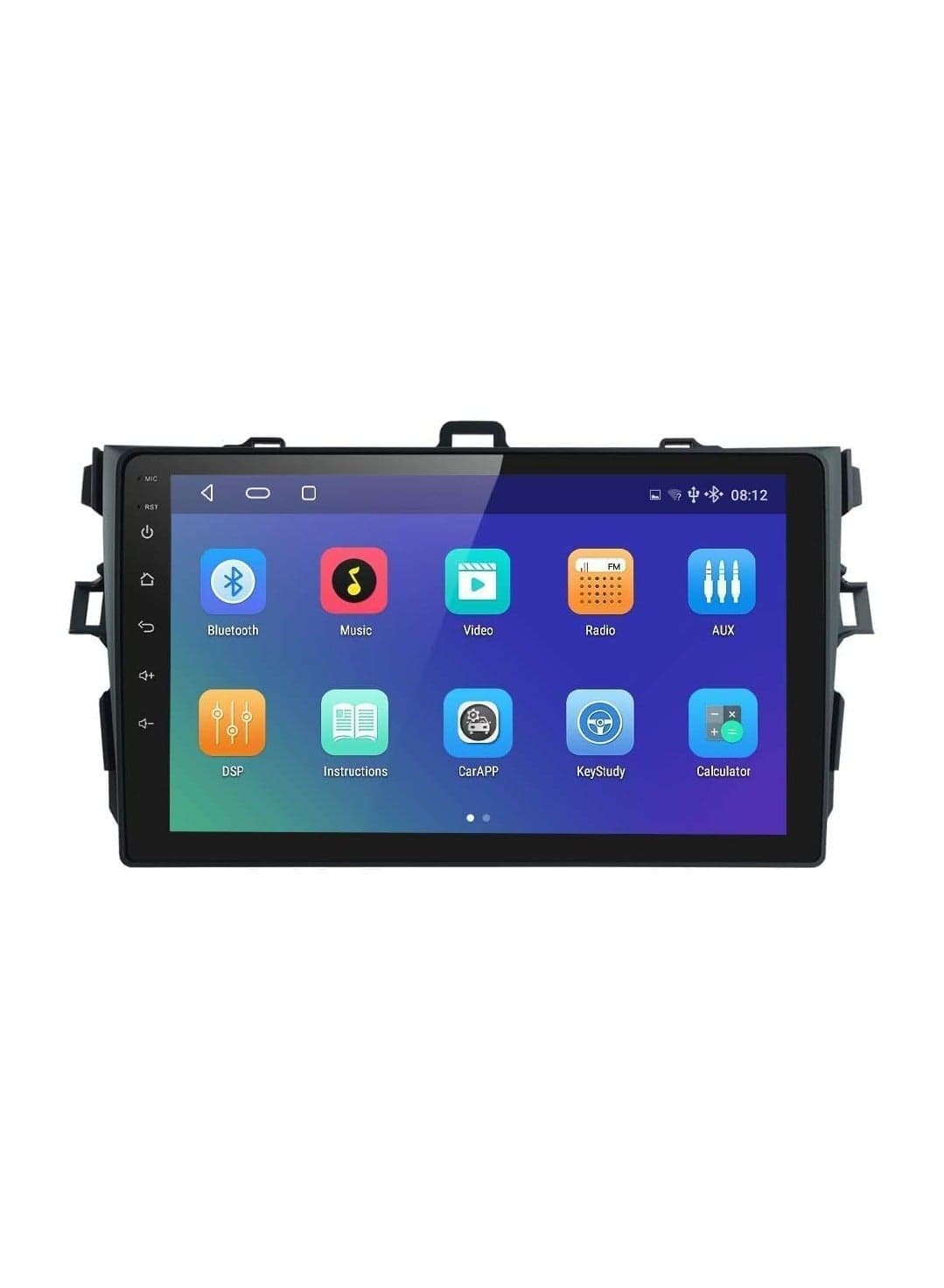 Android Car Stereo for TOYOTA COROLLA 2007 2008 2009 2010 2011 6GB RAM 128GB ROM Support SIM Card, Apple Carplay, MirrorLink WiFi BT, 9 Inch IPS Touch Screen with Backup Camera Included