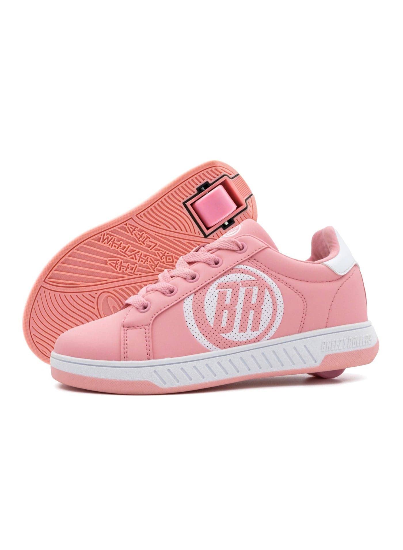 BREEZY ROLLERS Shoes with Wheels for Children, Roller Skates Sneakers Kids, From Children's Street Shoes to Roller Skates in a Few Seconds, Patented Click System, Trainers with Wheels for Girls & Boys