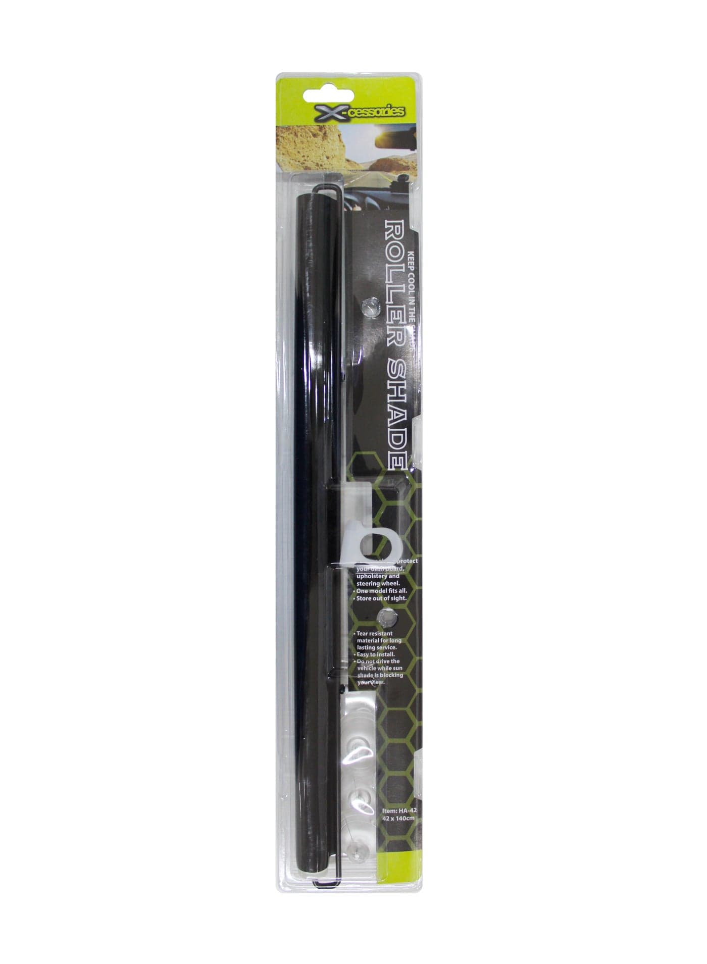 Xcessories Black Roller Shade, Small