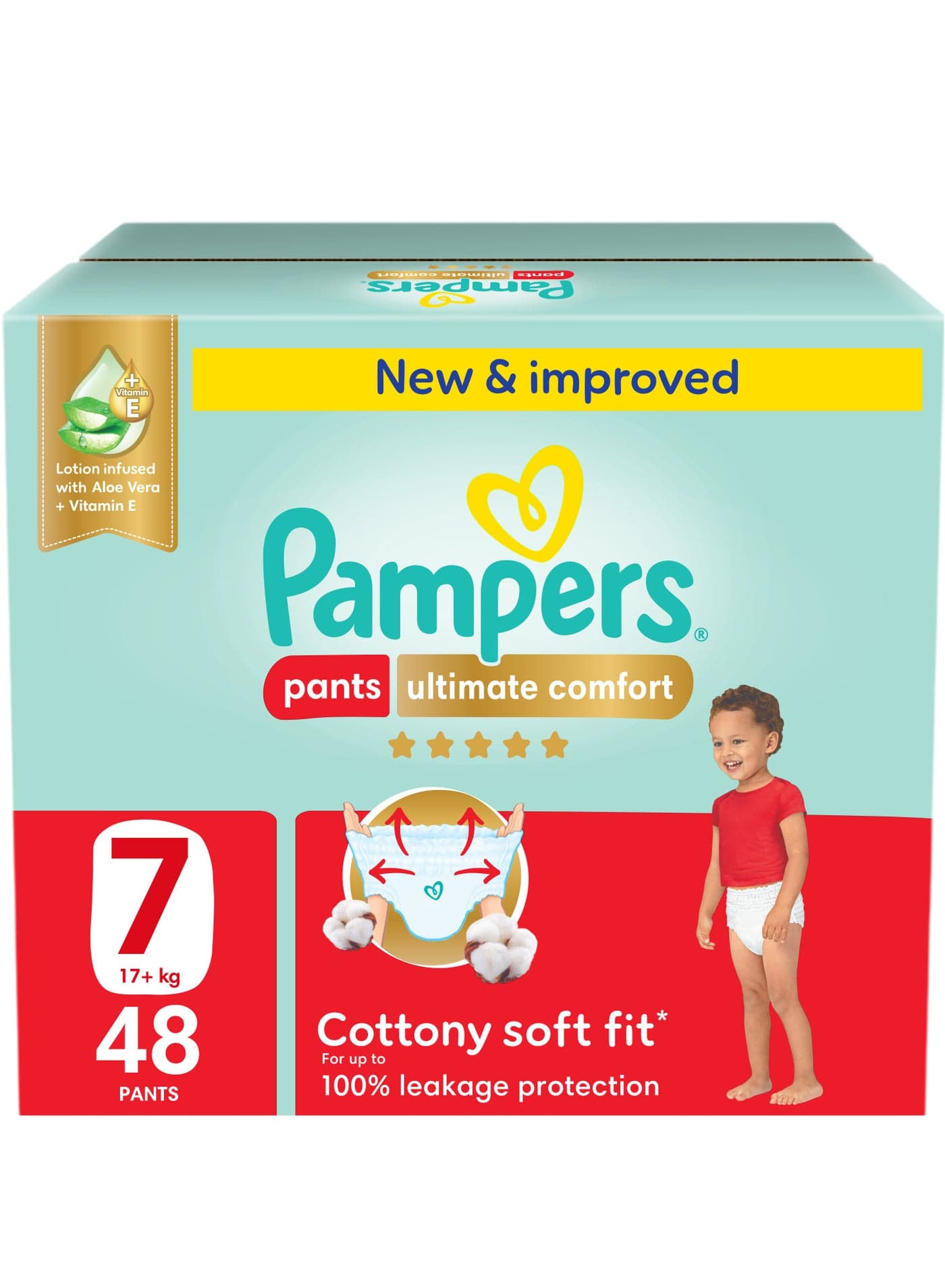 Ultimate Comfort Pants Diapers Size 7 17+kg Lotion Infused With Aloe Vera And Vitamin E