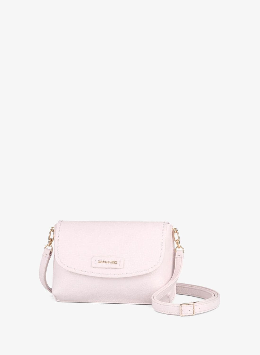 U.S. Polo Assn. Women's Crossbody Bag, Ladies Shoulder Bag Handbag for Ladies Travel Bag for Girls White