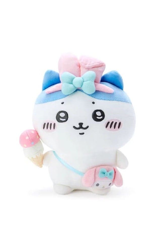 Hachiware Plush Doll,Japanese Self-Deprecating Bear,10cm