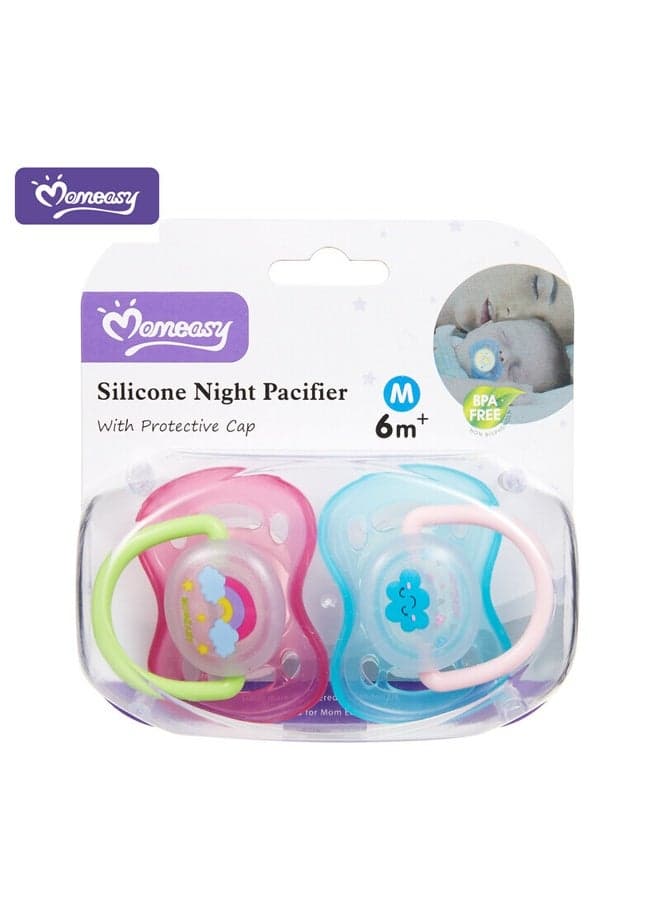 Physiological Pacifier – 2 Pcs Pack Assorted Colors