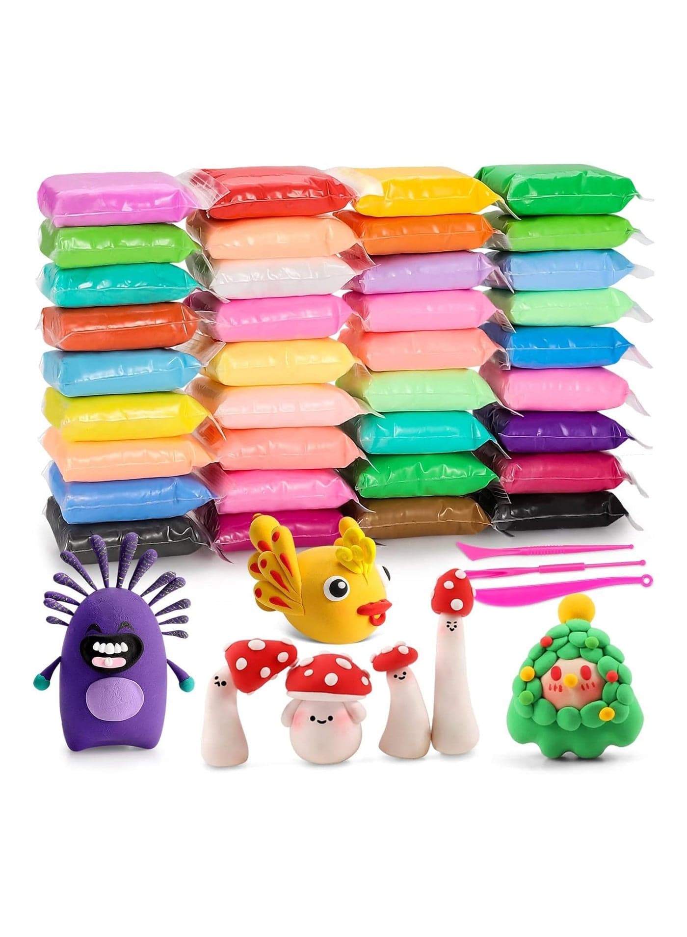 36 Colors DIY Plasticine for Kids Education, Super Light Modelling Clay Interactive Toy