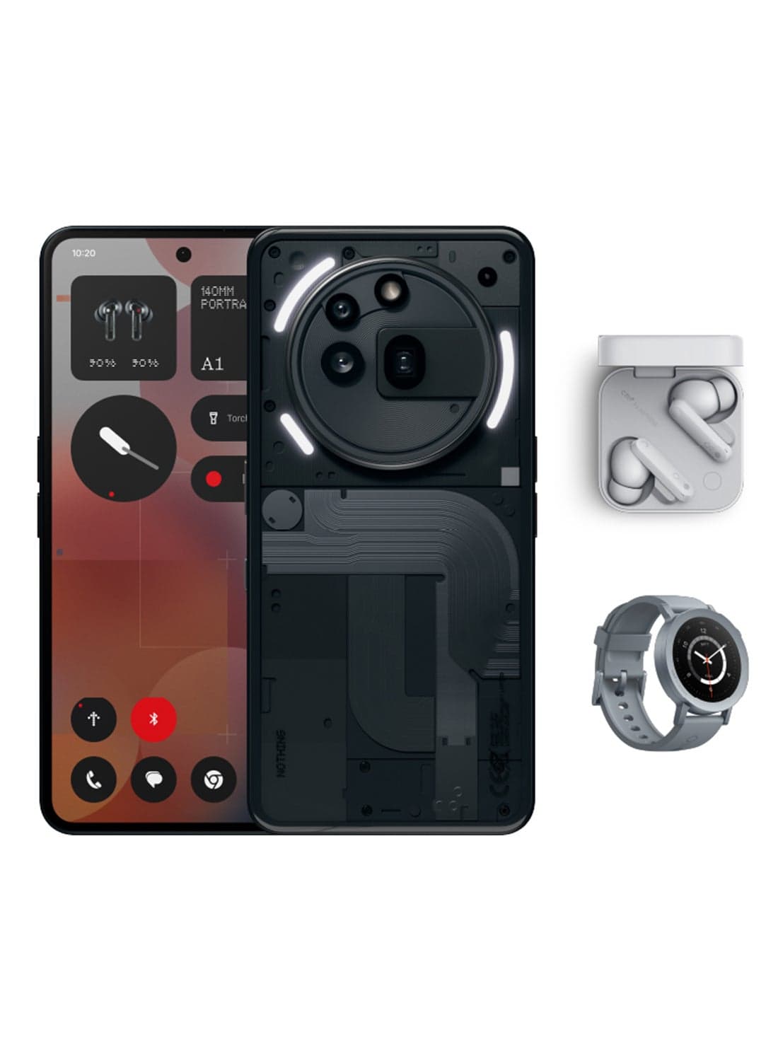 Phone 3a Pro 5G Dual SIM Black 12GB RAM 256GB With CMF Buds And CMF Watch Pro 2 - Middle East Version