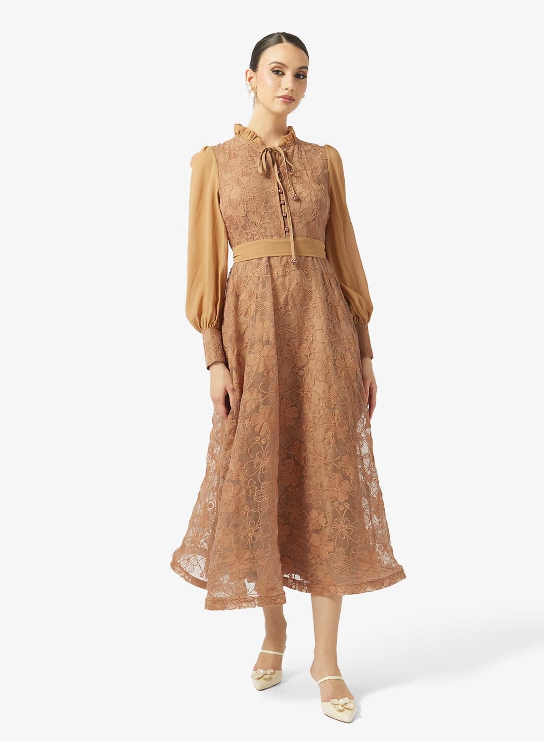 Lace A-line Dress