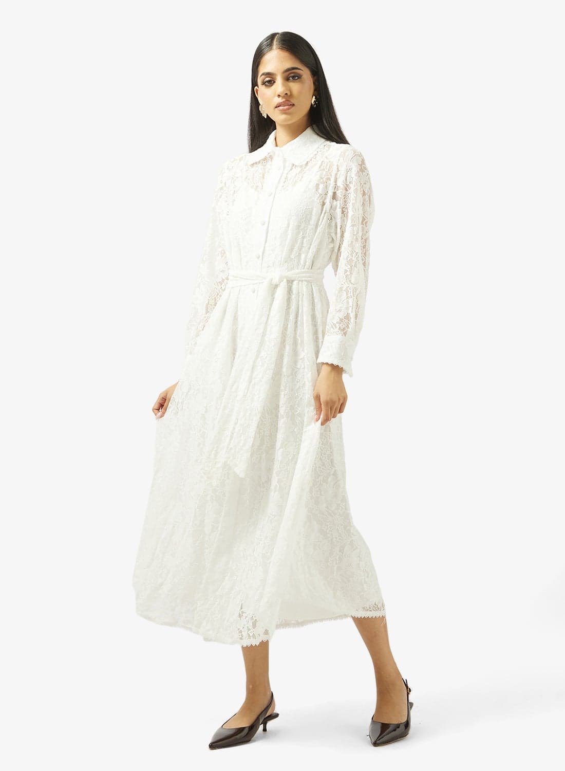 Lace A-line Dress