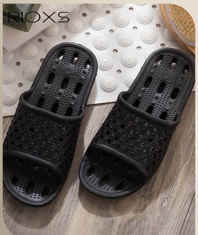 Slippers For Men Women, Quick Drying Shower Slippers With Drainage Holes, Soft Comfortable Slippers, Unisex Flat Sliders, Non-Slip Bath Slippers, Bathroom Slippers For Indoor Outdoor Poolside Use, Lightweight Dorm Home Slide Sandals