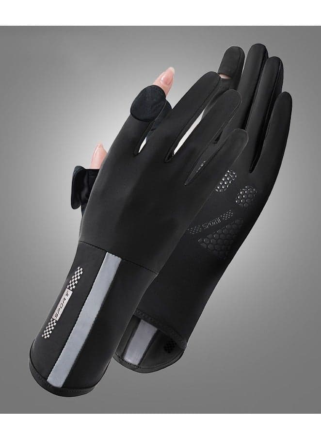 Women's Gloves, Driving Gloves, Non-Slip Sun Protection Summer Uv Protection Long Gloves