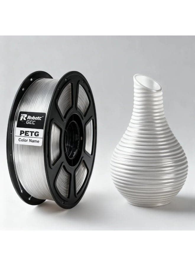PETG Transparent Clear 1.75mm 3D Printing Material 1KG Spool for FDM 3D Printing Smooth Extrusion Stable Diameter ±0.02mm Low Warping Strong Layer Adhesion High Strength Clear Effect Easy Print PETG 3D Printing Material for Prototyping Engineering Models DIY Education Compatible with Most 3D Printers Transparent Glossy Finish Impact Resistance Durable Performance Continuous Printing No Clogging Uniform Winding Precision Printing Reliable Output