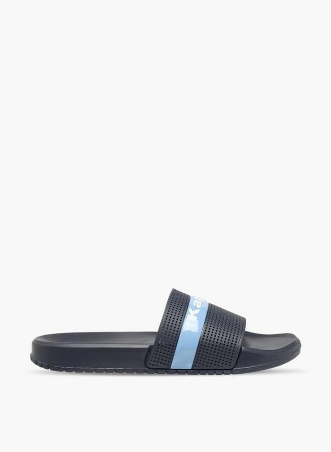 Men Logo Print Slides