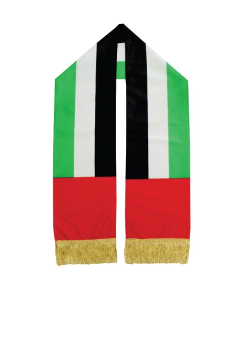 UAE National Day Flag Scarf 157x15cm