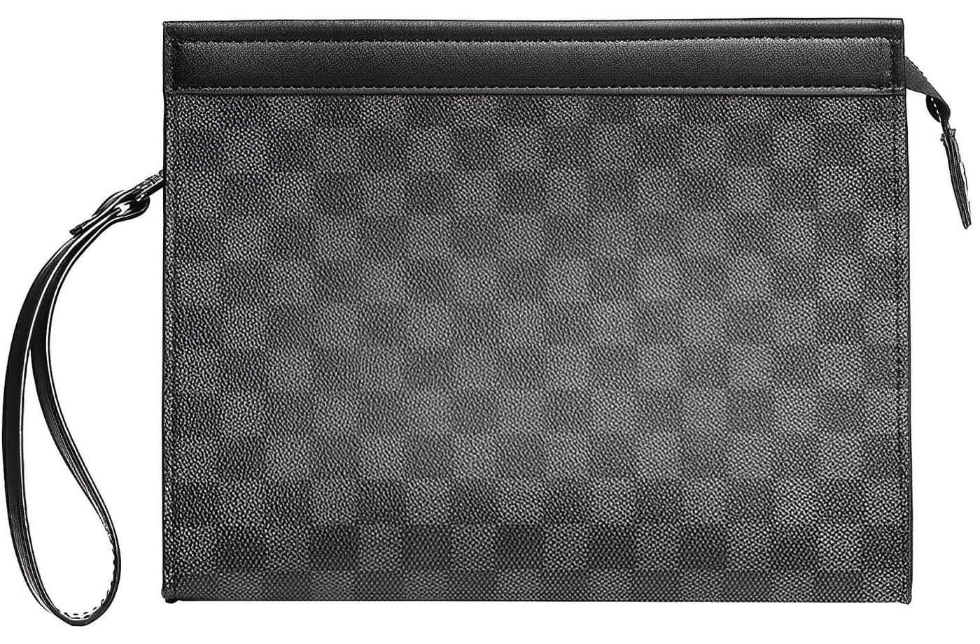 Mens Clutch Bag Man Purse Handbag, Large Hand Bag Big Clutch Wallet