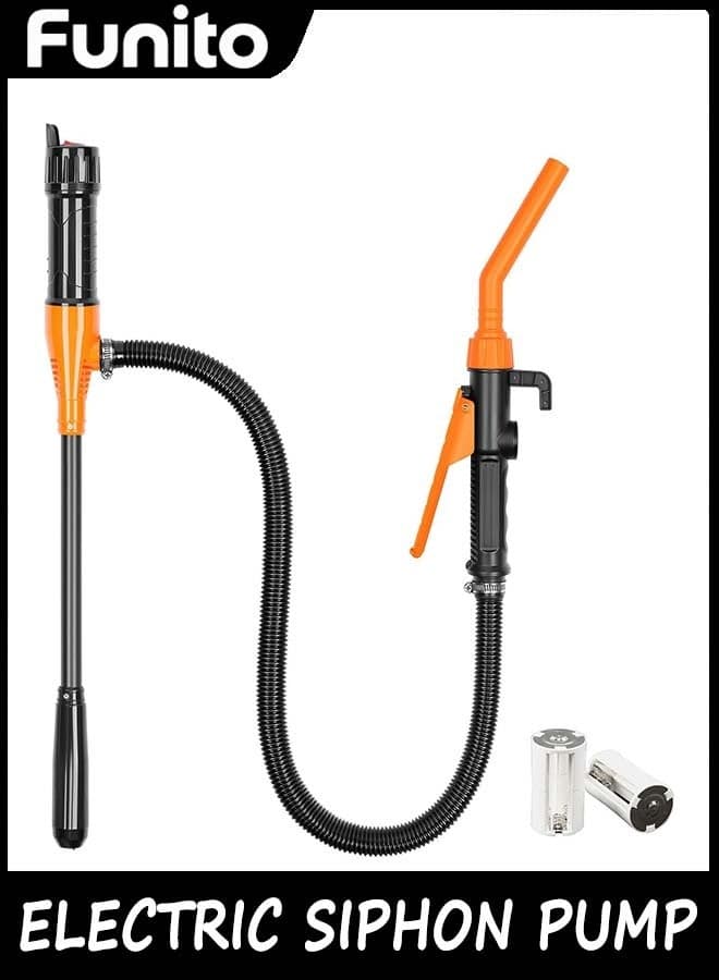 Upgraded Portable Battery Operated Electric Siphon Pump - Water Transfer Pump, Easy to Use Hand Fuel Pump for Gas, Diesel, Water Transfer (1PC)
