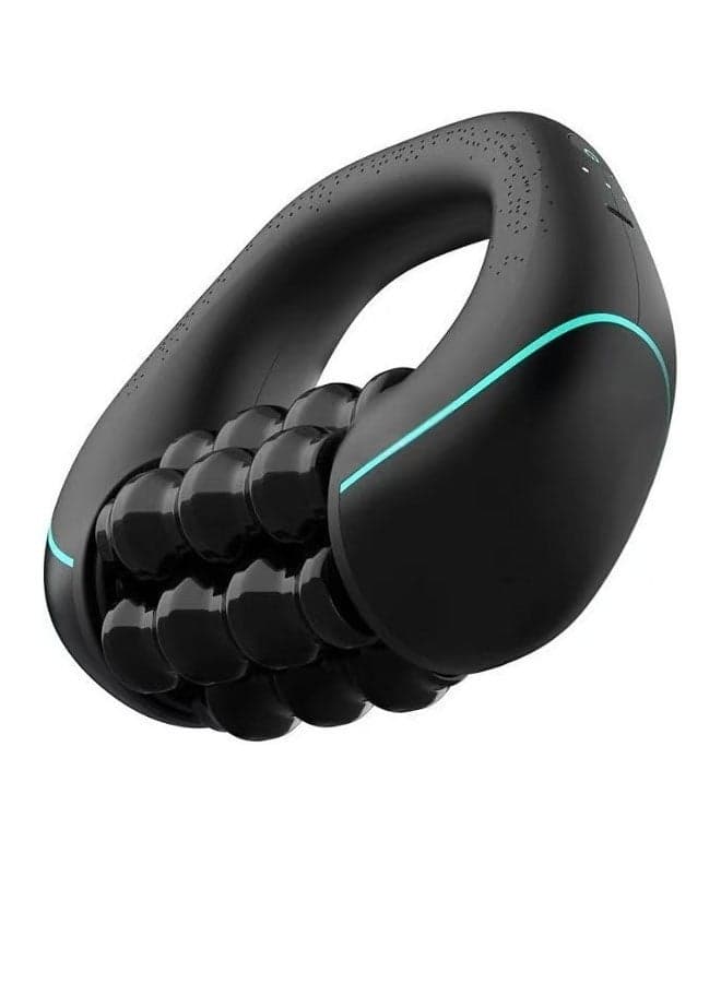 Rolling Percussive Massager, Percussive Therapy, Whole Body Relief, Deep Tissue and Muscle Recovery, Percussion Massage, Rechargeable, Hands-Free Base, Powerful, 3-Speed Spin