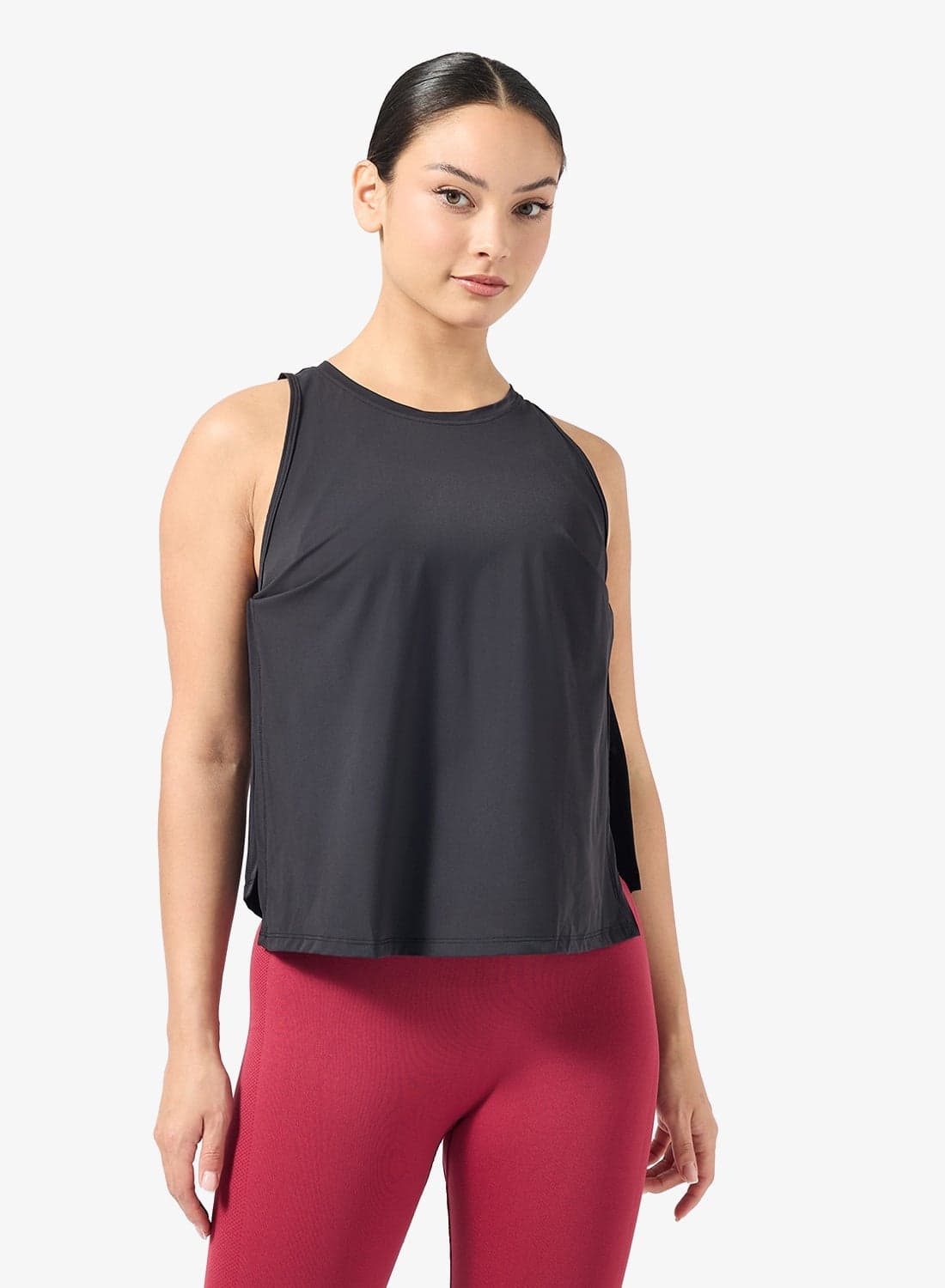 Tank Top with Back Cutout Detail