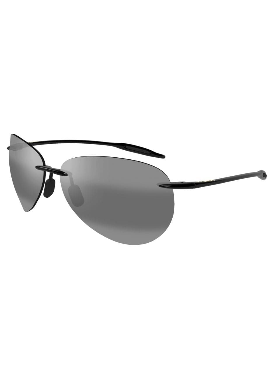Maui Jim Sugar Beach 421-02 Unisex Polarized Aviator Sunglasses – 63 mm Lens Size