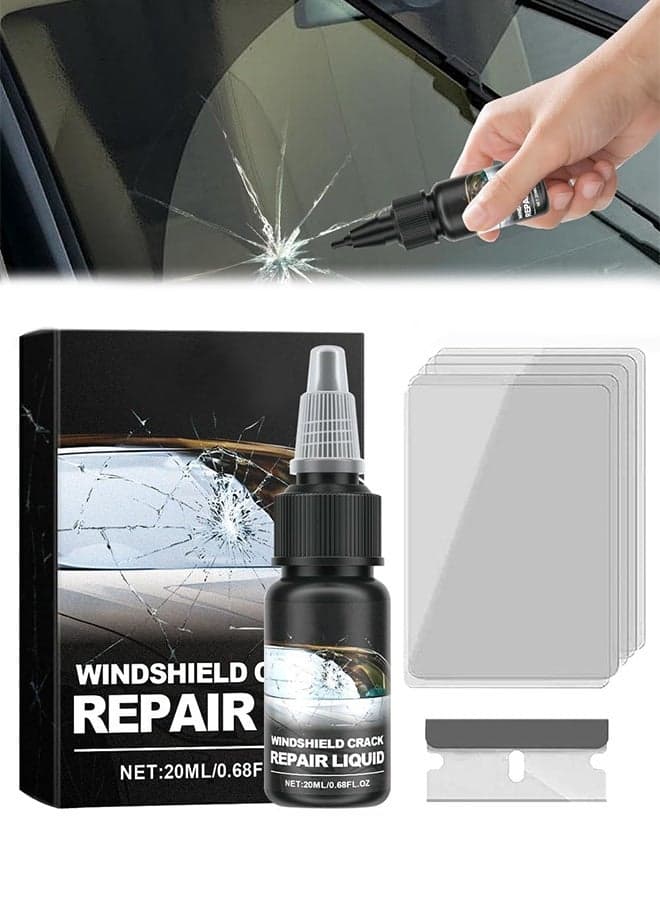 Windshield Crack Repair Kit, Cracks Gone Glass Repair Kit, Quick Fix Windshield & Glass Repair Tools